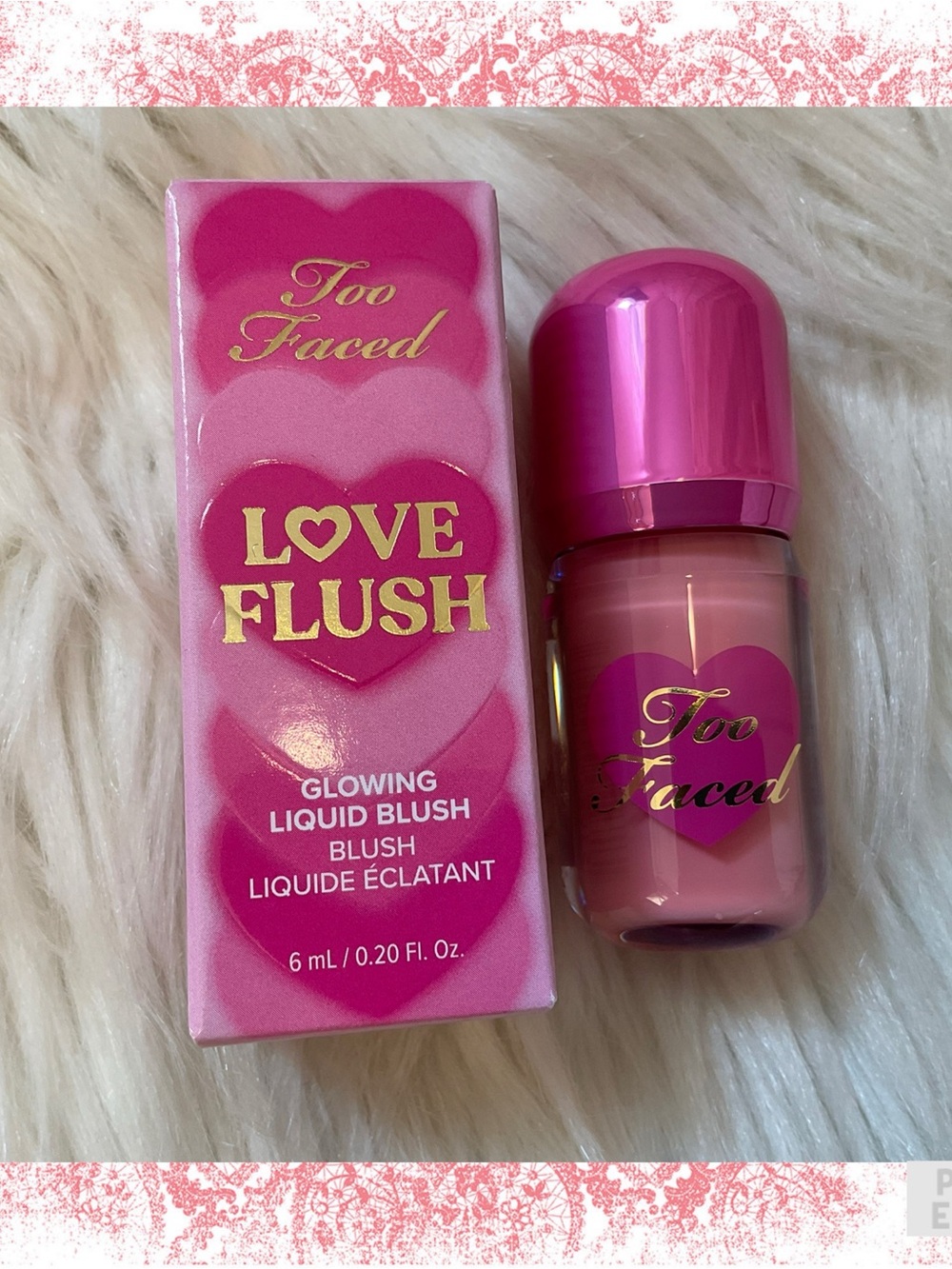 Too Faced Love Flush Glowing Liquid Blush - New in Box - Love Letter